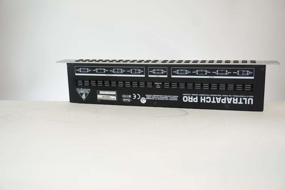 Behringer PX3000 ULTRAPATCH PRO 48-Point Balanced TRS Rackmount Patchbay