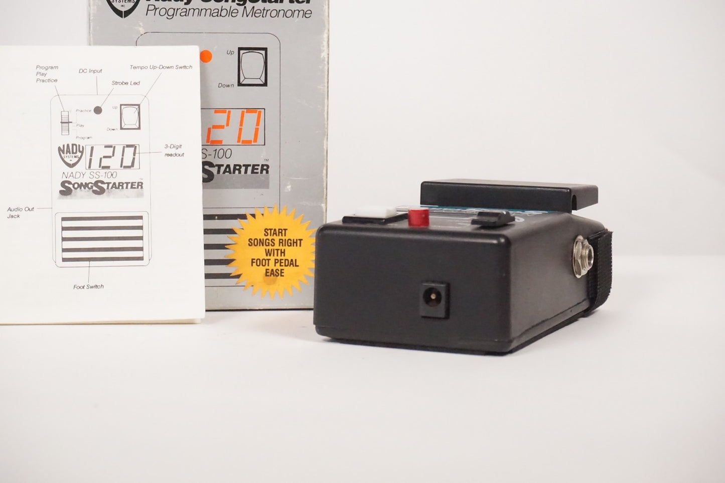 Nady SS-100 Song Starter Programmable Metronome Vintage Guitar Effect Pedal
