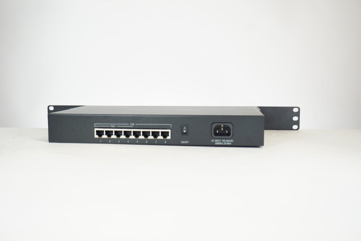 Pakedge SE-8P 8-Port Gigabit PoE Network Switch Rackmount Tested Working #2