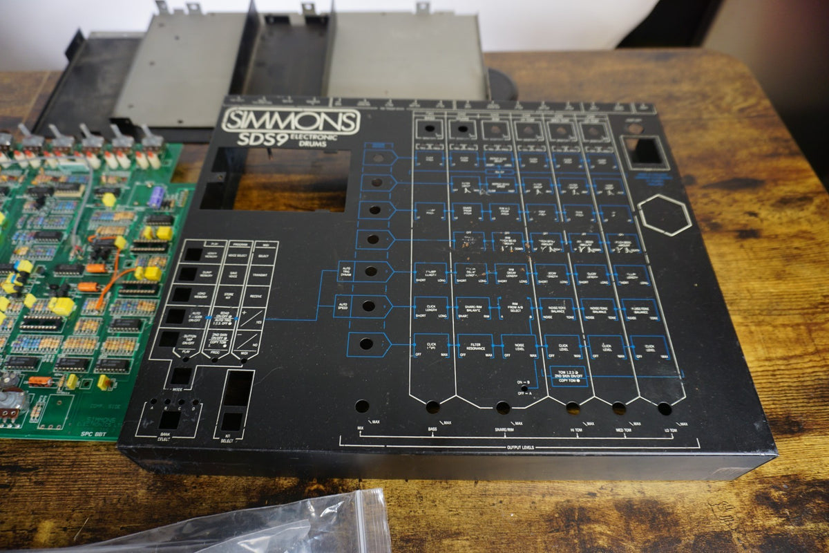 Simmons SDS9 6-Channel analog drum synthesizer/module parts lot