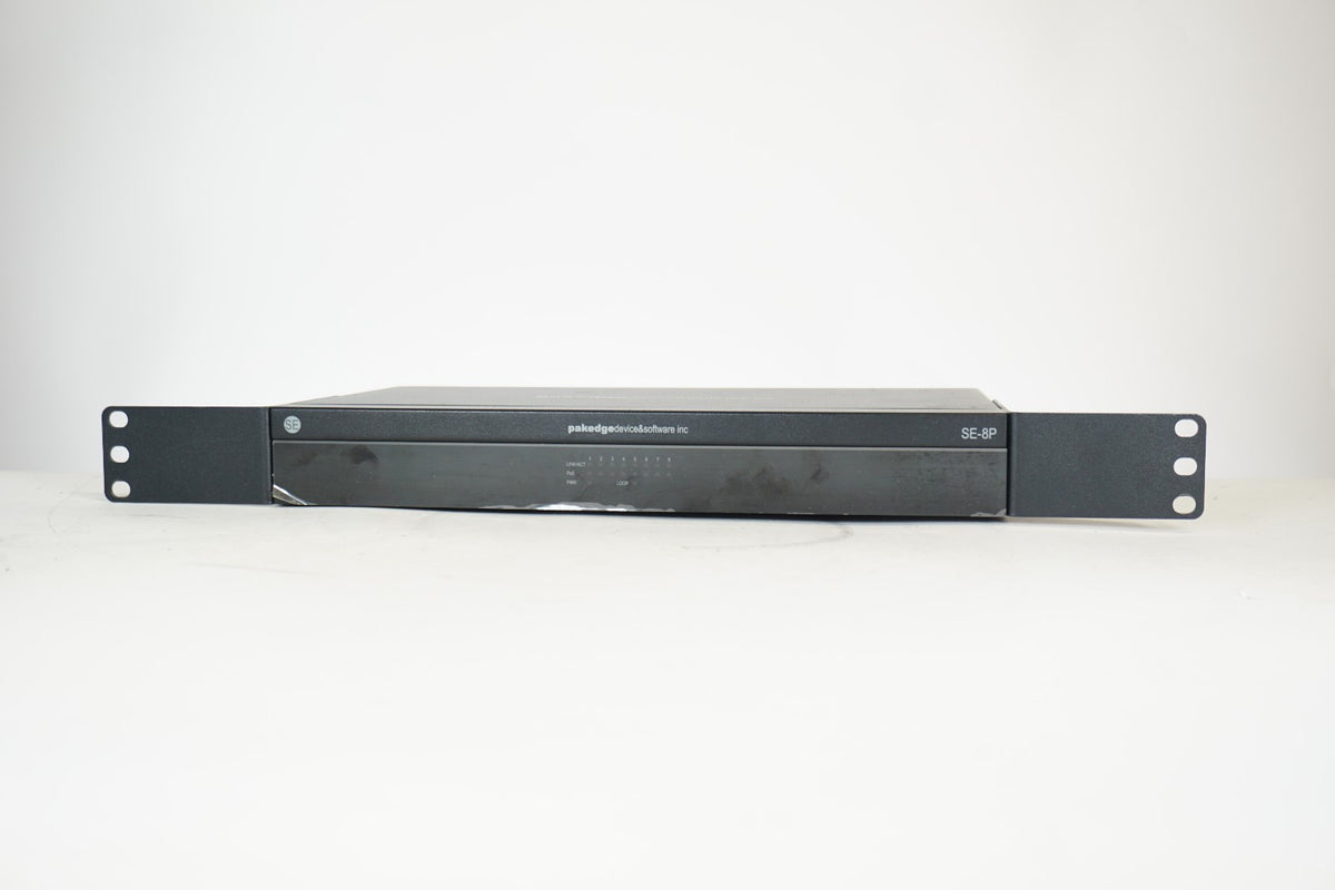 Pakedge SE-8P 8-Port Gigabit PoE Network Switch Rackmount Tested Working #1