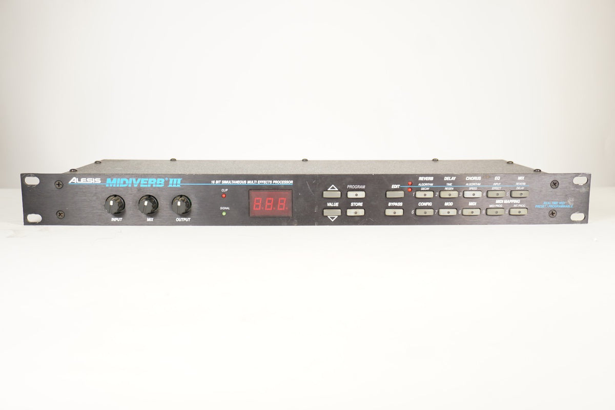 Alesis MidiVerb III 16-Bit Multi-Effects Processor Rack