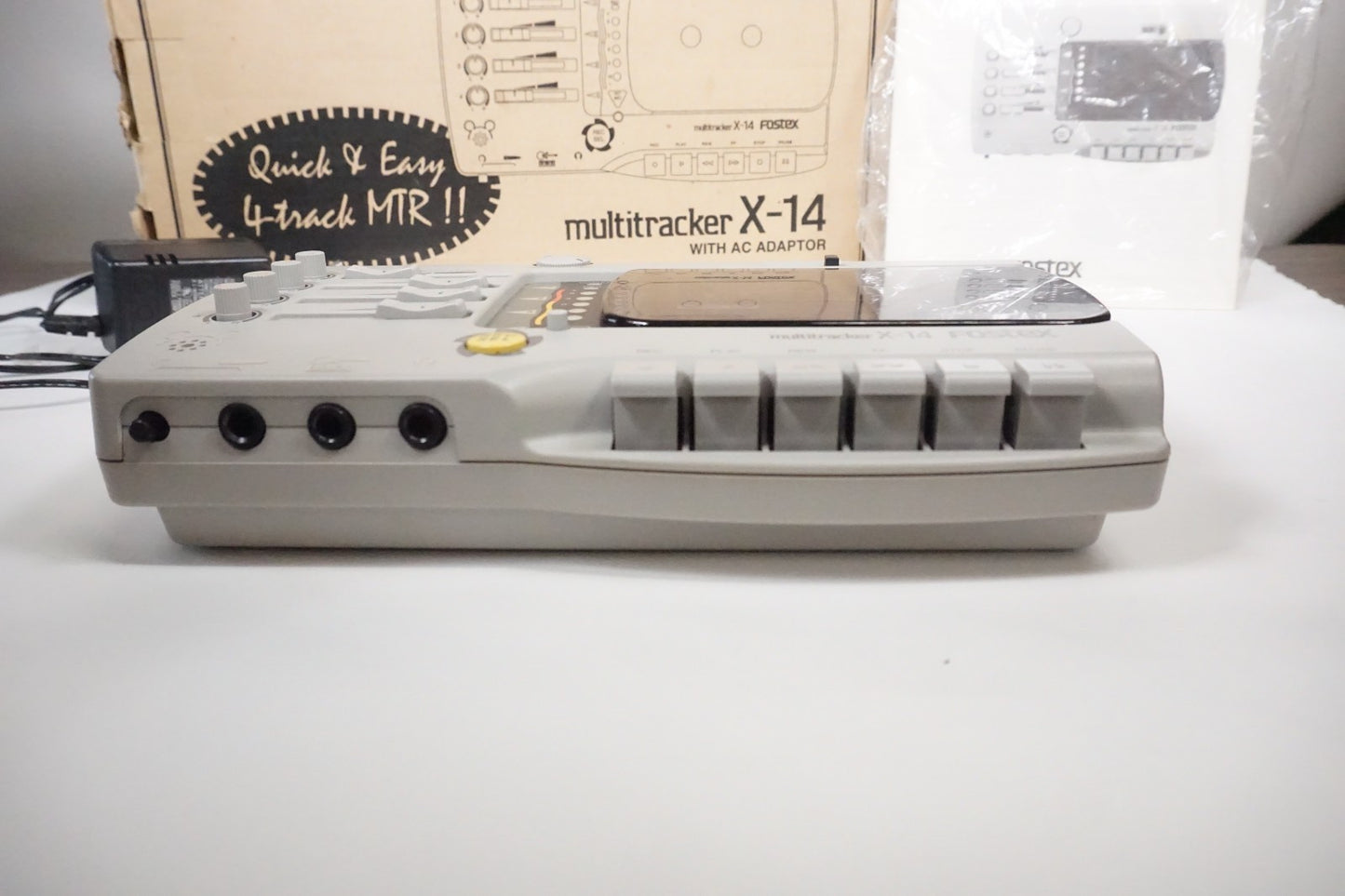 Fostex X-14 Multitracker 4-Track Built-in Mixer and Condenser Microphone