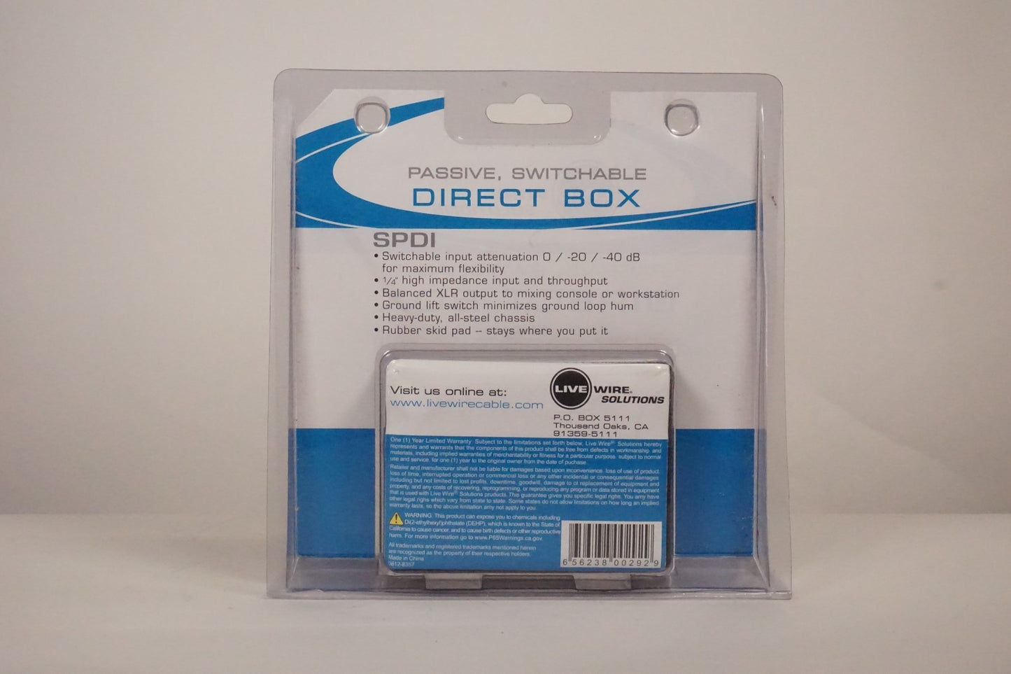 SPDI Passive Direct Box With Attenuation Pad