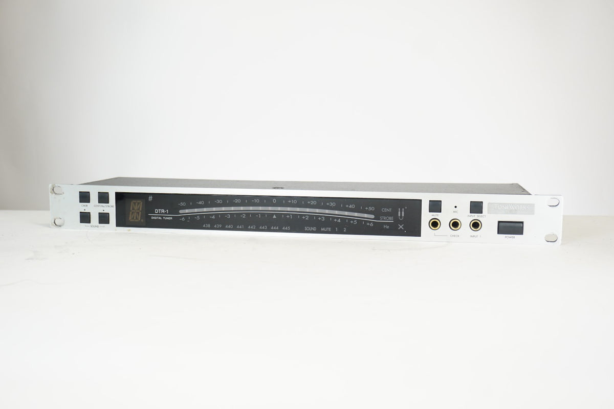 Korg ToneWorks DTR-1 Digital Rackmount Guitar Bass Tuner Tested Working