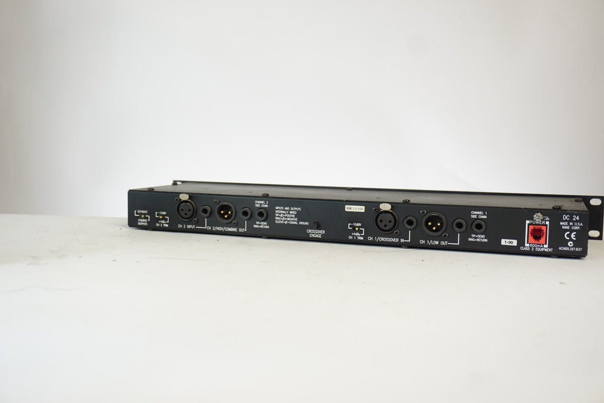 Rane DC 24 Dual Channel Dynamic Controller Compressor Limiter Crossover Tested