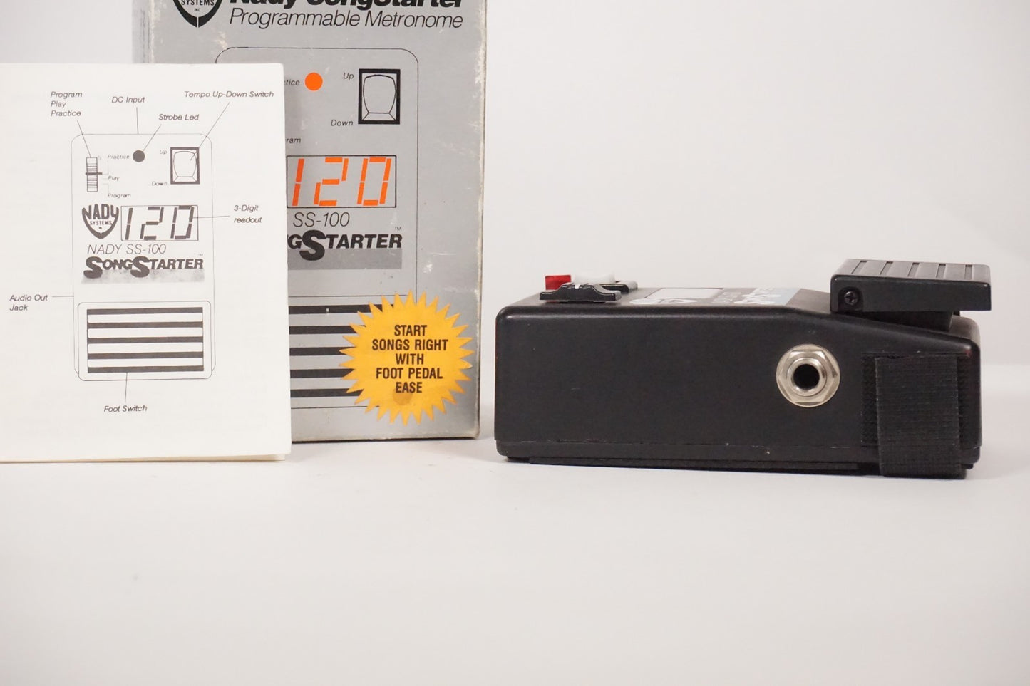 Nady SS-100 Song Starter Programmable Metronome Vintage Guitar Effect Pedal