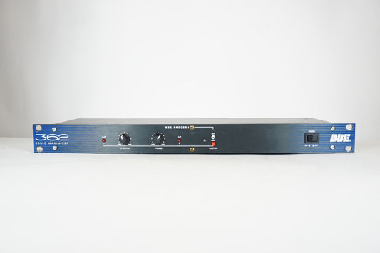 BBE 362 Sonic Maximizer 2-Channel Analog 1U Rack Exciter, 1/4" TS