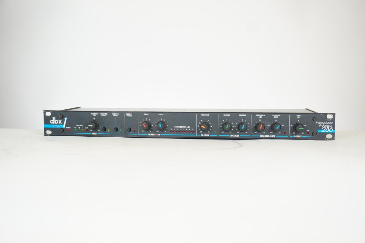 dbx Project 1 286 Microphone Preamp Processor Rackmount Tested Working