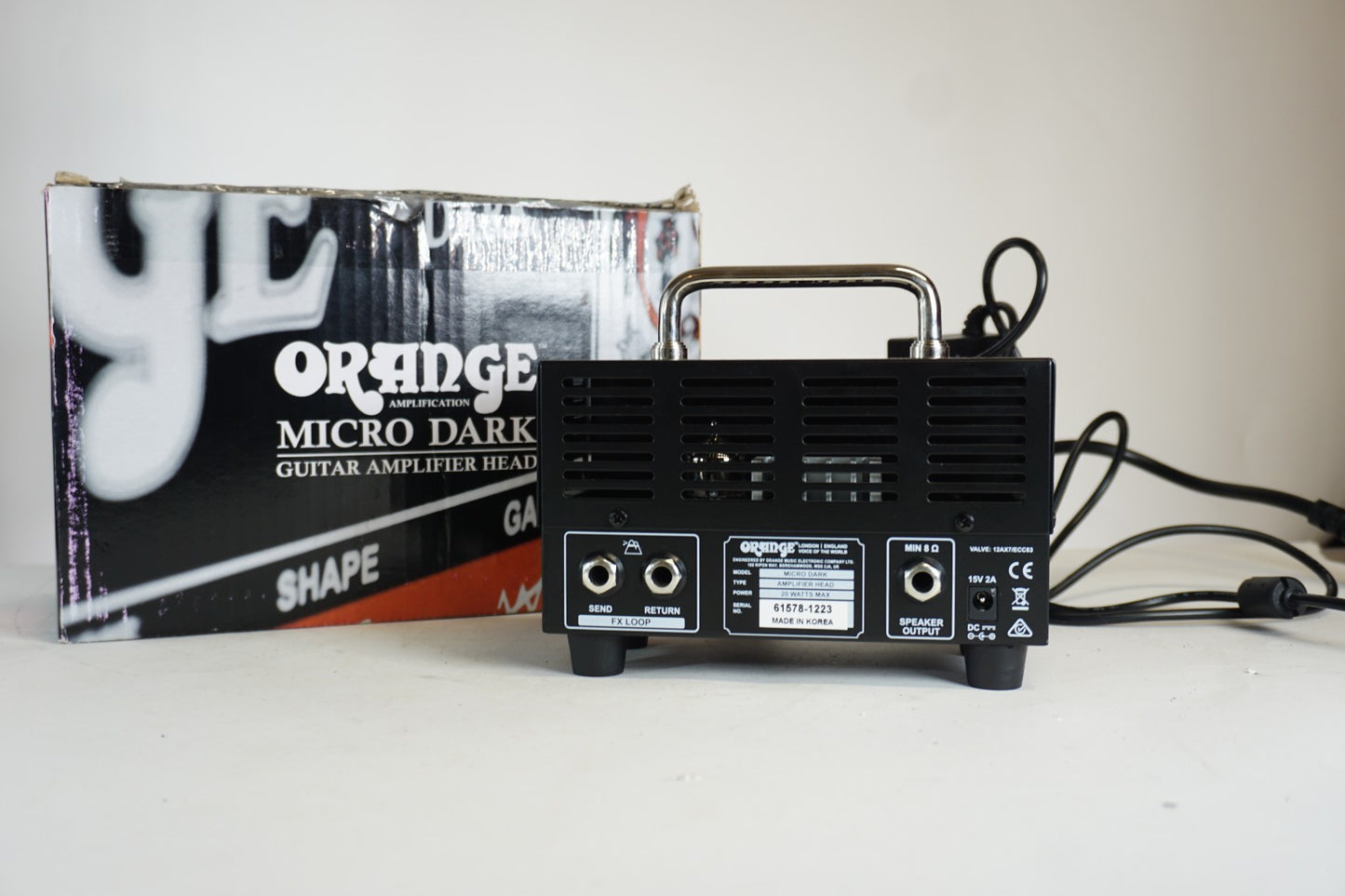 Orange Micro Dark 20W Tube Guitar Amp Head + Original Box - Excellent Condition