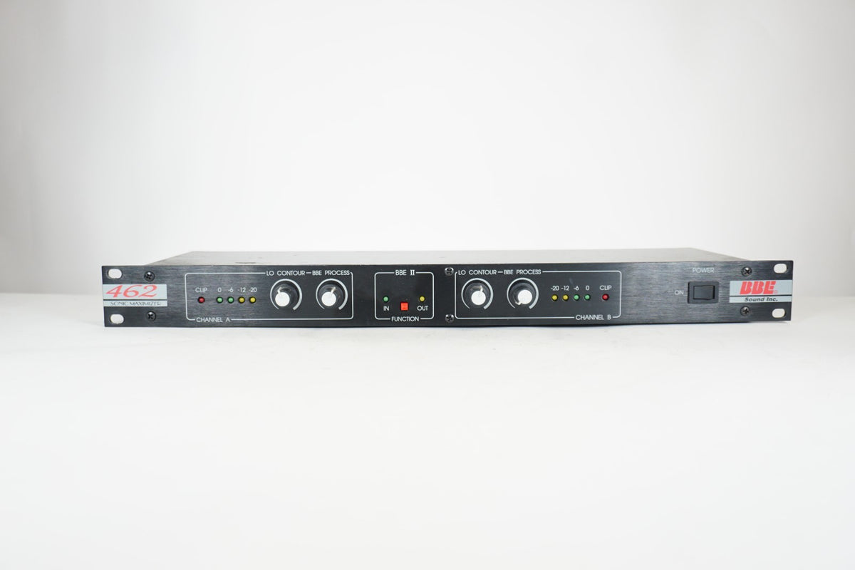 BBE 462 Sonic Maximizer 2-Channel 1U Rack-Mount Analog Processor Black