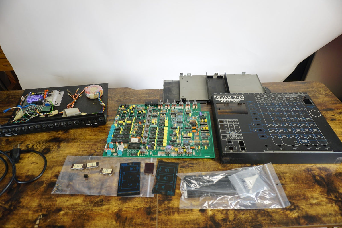 Simmons SDS9 6-Channel analog drum synthesizer/module parts lot