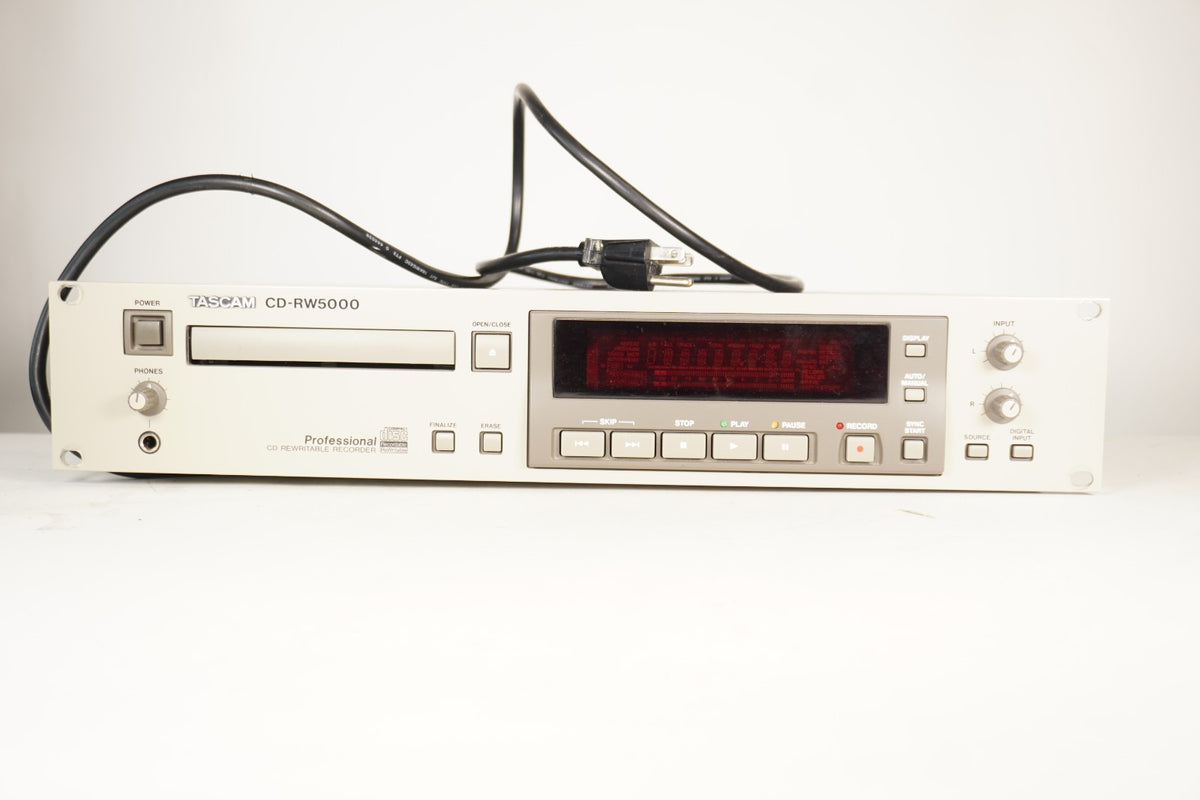 TASCAM CD-RW5000 Professional Rack CD Rewritable Recorder Broadcast Studio