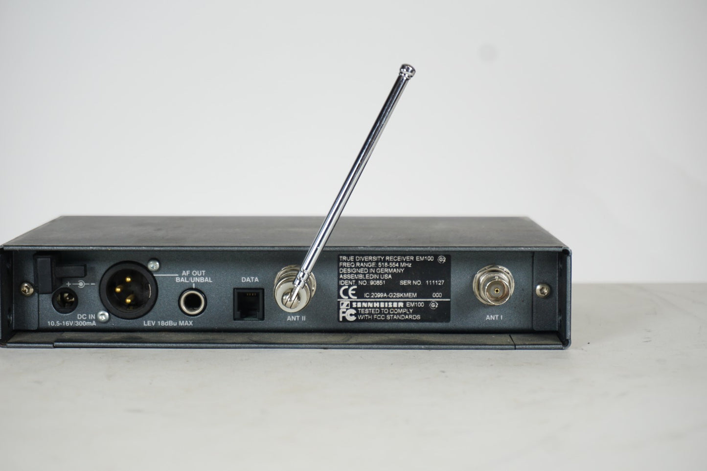 Sennheiser EW100 G2 True Diversity Receiver 518-554 MHZ