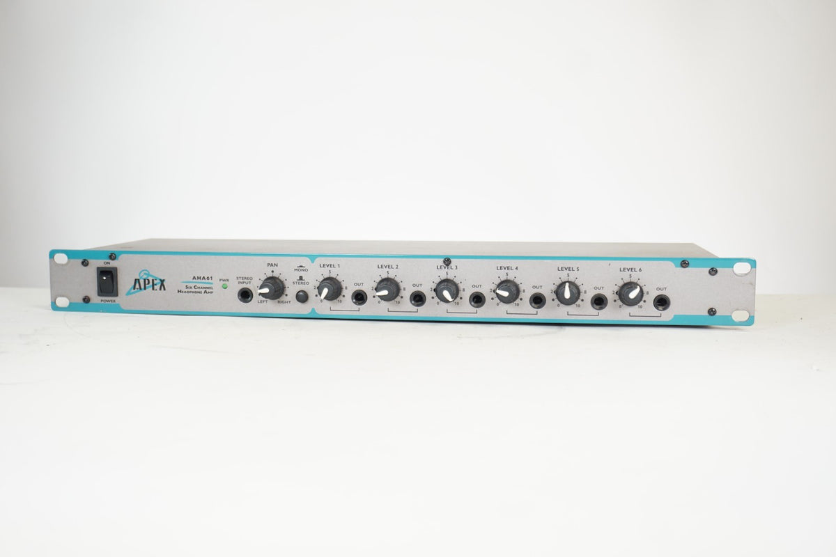 Apex AHA61 6-Channel Headphone Amplifier Rackmount Tested Working