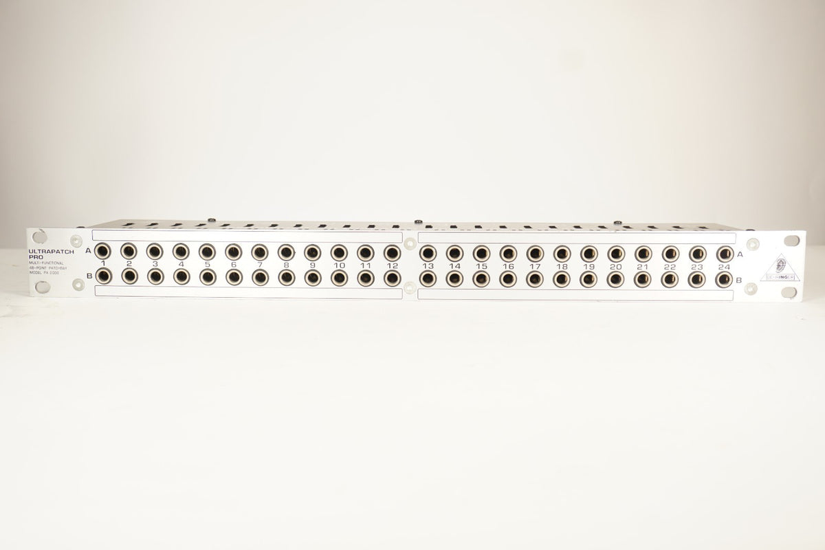 Behringer PX2000 ULTRAPATCH PRO 48-Point 1/4" TRS Rackmount Patchbay