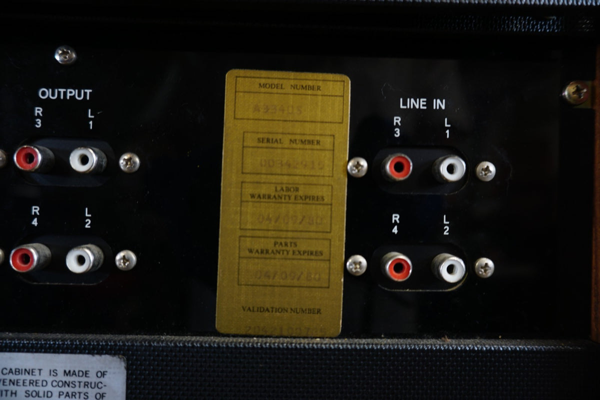 TEAC A-3340S 4-Channel Simul-Sync Reel to Reel Tape Deck Parts/Repair READ