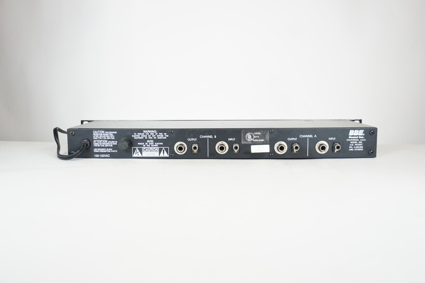 BBE 462 Sonic Maximizer 2-Channel 1U Rack-Mount Analog Processor Black