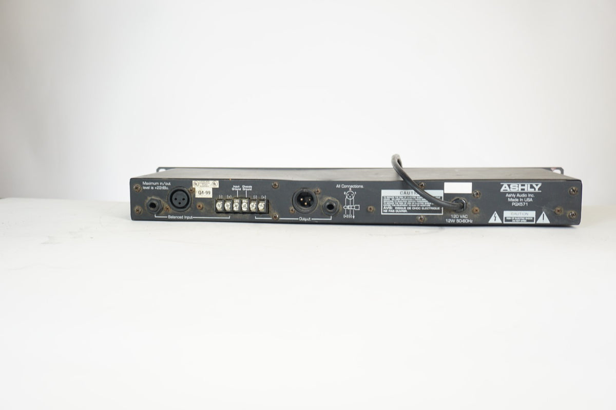 Ashly PQX571 7-Band Parametric EQ Tested Fair Missing Broken Bent Knobs