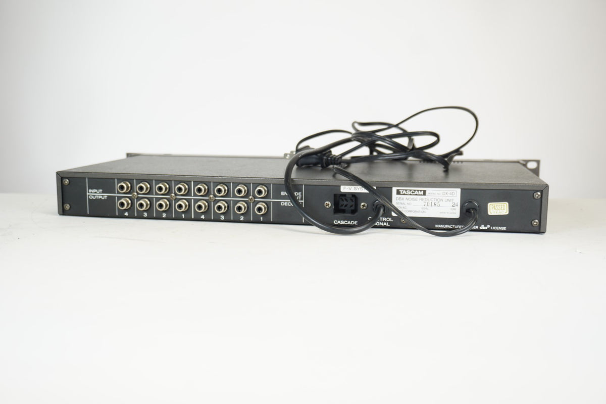 TASCAM DX-4D Professional 4-Channel Noise Reduction Unit Tested Working #1