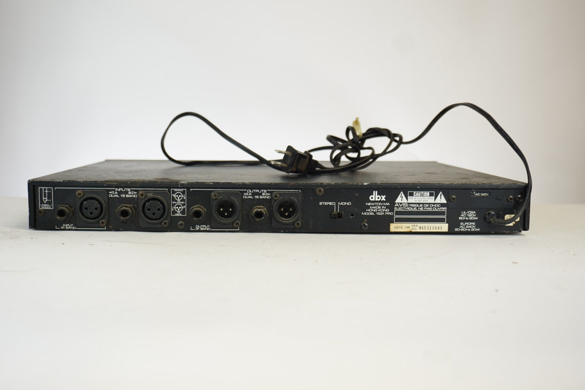 dbx 1531P Stereo Mono 31-Band Graphic Equalizer Rackmount Tested