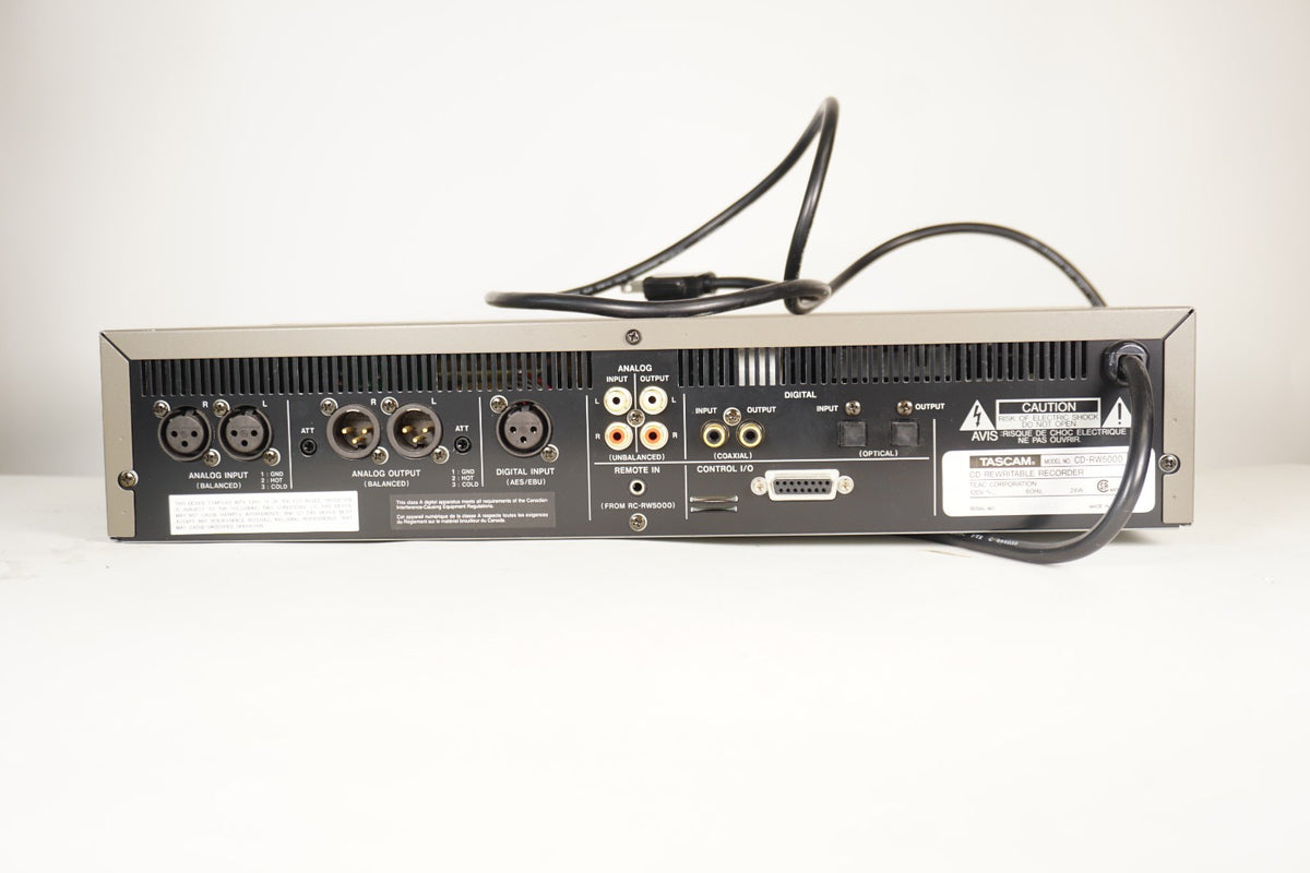 TASCAM CD-RW5000 Professional Rack CD Rewritable Recorder Broadcast Studio