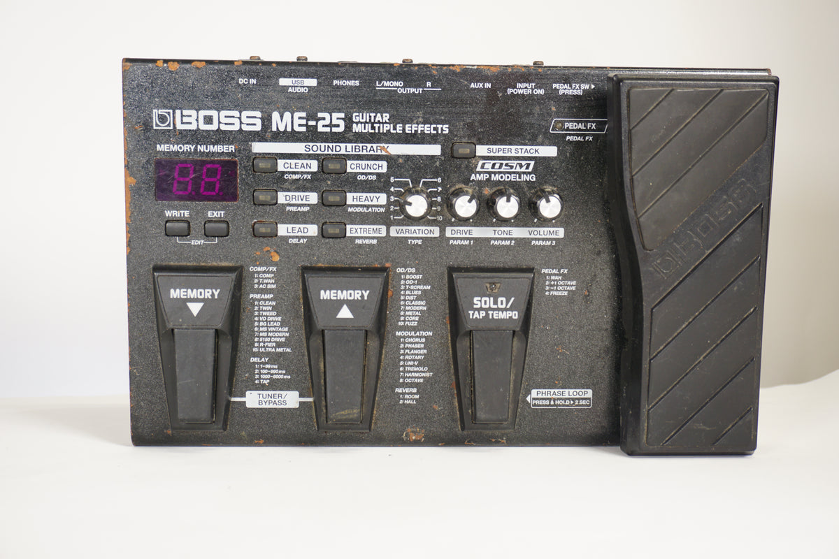 Boss ME-25 Guitar Multiple Effects - front view