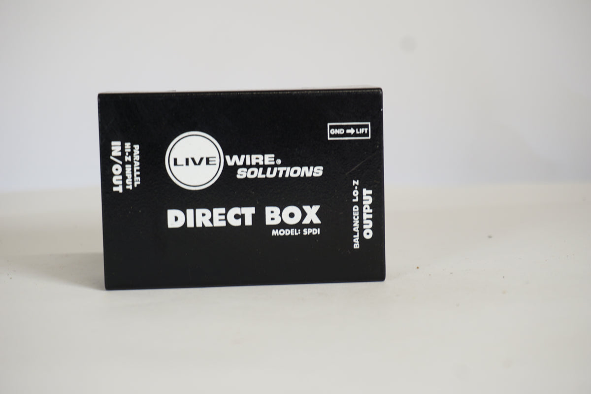 Livewire SPDI Passive Direct Box with Attenuation Pad - front view